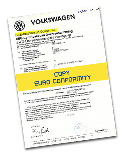We issue the European Certificate of Conformity for the following car and motorcycle brands